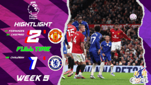 Highlights Premier League (week 5) แมนเชสเตอร์ ยูไนเต็ด 2-1 เชลซี (20-09-68)