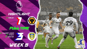 Highlights Premier League (week 5) วูล์ฟแฮมป์ตัน 1-3 ลีดส์ ยูไนเต็ด (20-09-68)